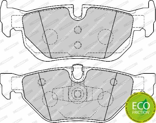 Ferodo FDB1807 - Brake Pad Set, disc brake www.autospares.lv