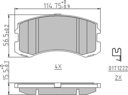 Ferodo FDB1886 - Bremžu uzliku kompl., Disku bremzes www.autospares.lv