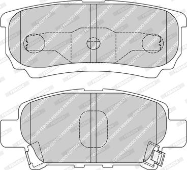 Ferodo FDB1839-D - Тормозные колодки, дисковые, комплект www.autospares.lv