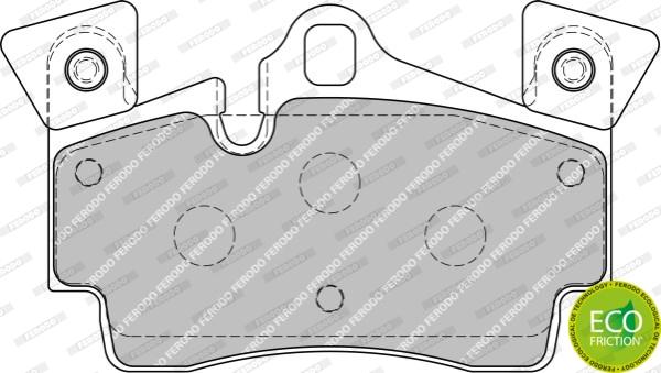 Ferodo FDB1835 - Тормозные колодки, дисковые, комплект www.autospares.lv