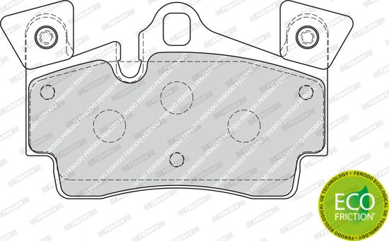 Ferodo FDB1835 - Тормозные колодки, дисковые, комплект www.autospares.lv