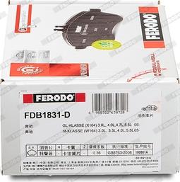 Ferodo FDB1831-D - Bremžu uzliku kompl., Disku bremzes www.autospares.lv