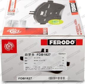 Ferodo FDB1827 - Тормозные колодки, дисковые, комплект www.autospares.lv