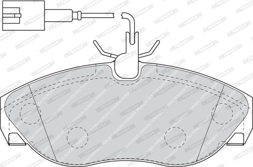 Ferodo FDB1396 - Bremžu uzliku kompl., Disku bremzes www.autospares.lv