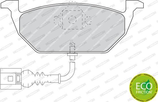 Ferodo FDB1398 - Тормозные колодки, дисковые, комплект www.autospares.lv