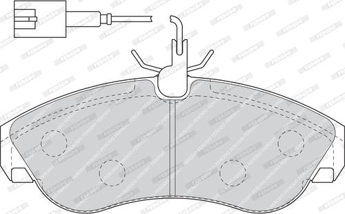 Ferodo FDB1397 - Bremžu uzliku kompl., Disku bremzes www.autospares.lv