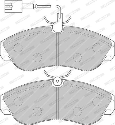 Ferodo FDB1397 - Bremžu uzliku kompl., Disku bremzes www.autospares.lv