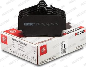 Ferodo FDB1308 - Тормозные колодки, дисковые, комплект www.autospares.lv