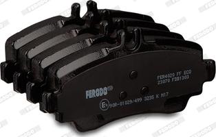 Ferodo FDB1303 - Тормозные колодки, дисковые, комплект www.autospares.lv