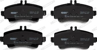 Ferodo FDB1303 - Тормозные колодки, дисковые, комплект www.autospares.lv