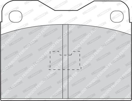 Ferodo FDB130 - Тормозные колодки, дисковые, комплект www.autospares.lv