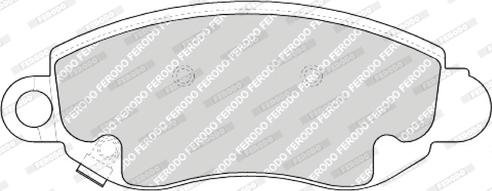 Ferodo FDB1381 - Тормозные колодки, дисковые, комплект www.autospares.lv