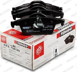 Ferodo FDB1383 - Brake Pad Set, disc brake www.autospares.lv