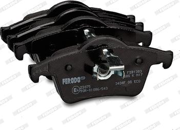 Ferodo FDB1383 - Brake Pad Set, disc brake www.autospares.lv