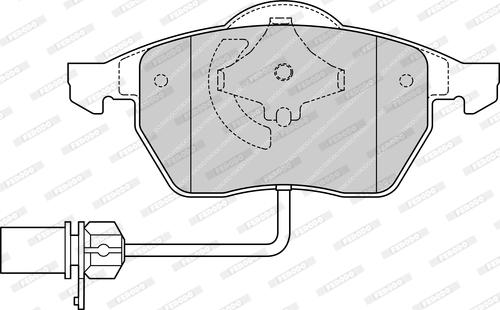 Ferodo FDB1323-D - Bremžu uzliku kompl., Disku bremzes autospares.lv