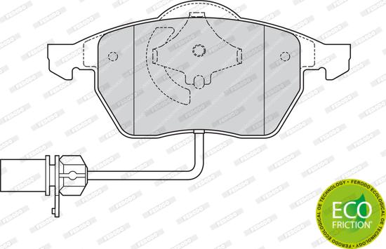 Ferodo FDB1323 - Bremžu uzliku kompl., Disku bremzes www.autospares.lv