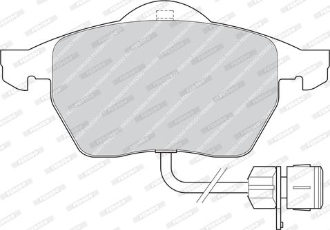 Ferodo FDB1297 - Тормозные колодки, дисковые, комплект www.autospares.lv