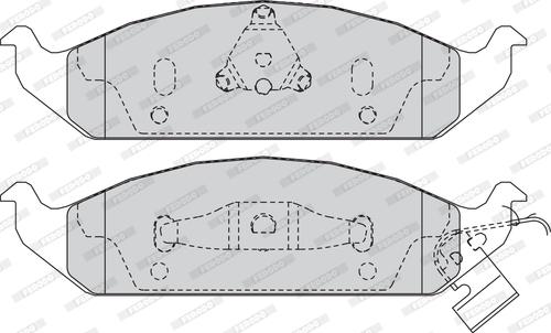 Ferodo FDB1254 - Bremžu uzliku kompl., Disku bremzes www.autospares.lv