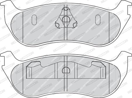 Ferodo FDB1793 - Тормозные колодки, дисковые, комплект www.autospares.lv