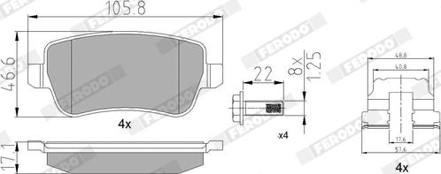 Ferodo FDB1797 - Brake Pad Set, disc brake www.autospares.lv