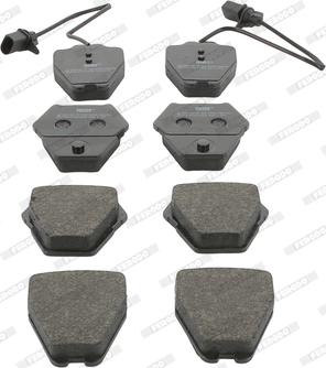 Ferodo FDB1709 - Brake Pad Set, disc brake www.autospares.lv