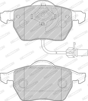 Ferodo FDB1717-OES - Тормозные колодки, дисковые, комплект www.autospares.lv