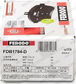 Ferodo FDB1784-D - Bremžu uzliku kompl., Disku bremzes www.autospares.lv