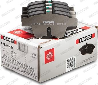 Ferodo FDB1784-D - Bremžu uzliku kompl., Disku bremzes www.autospares.lv