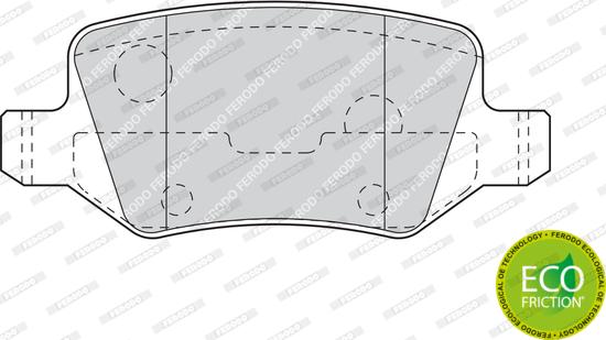 Ferodo FDB1782 - Bremžu uzliku kompl., Disku bremzes www.autospares.lv