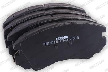 Ferodo FDB1733B-D - Bremžu uzliku kompl., Disku bremzes www.autospares.lv