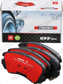 Ferodo FDB1733B-S - Bremžu uzliku kompl., Disku bremzes www.autospares.lv