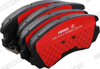 Ferodo FDB1733B-S - Brake Pad Set, disc brake www.autospares.lv