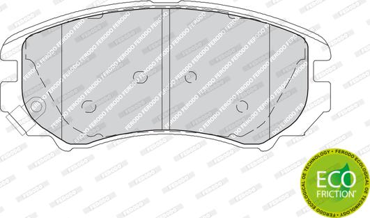 Ferodo FDB1733 - Тормозные колодки, дисковые, комплект www.autospares.lv