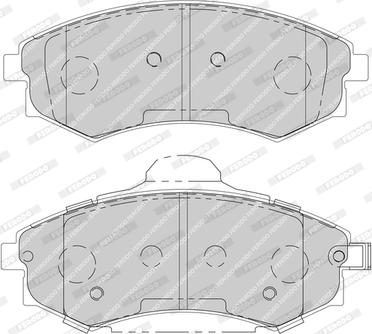 Ferodo FDB1737-D - Тормозные колодки, дисковые, комплект www.autospares.lv