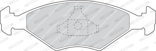 Ferodo FDB895 - Brake Pad Set, disc brake www.autospares.lv