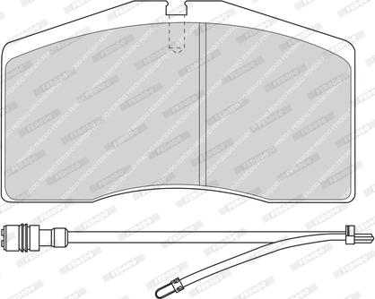 Ferodo FDB891 - Bremžu uzliku kompl., Disku bremzes www.autospares.lv