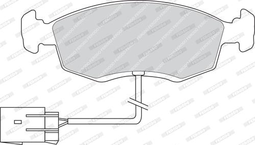 Ferodo FDB846 - Bremžu uzliku kompl., Disku bremzes www.autospares.lv