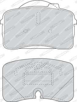 Ferodo FDB855 - Bremžu uzliku kompl., Disku bremzes www.autospares.lv