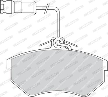 Ferodo FDB853 - Brake Pad Set, disc brake www.autospares.lv