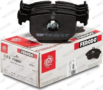 Ferodo FDB857 - Brake Pad Set, disc brake www.autospares.lv