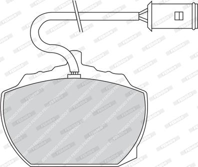 Ferodo FDB838 - Bremžu uzliku kompl., Disku bremzes www.autospares.lv