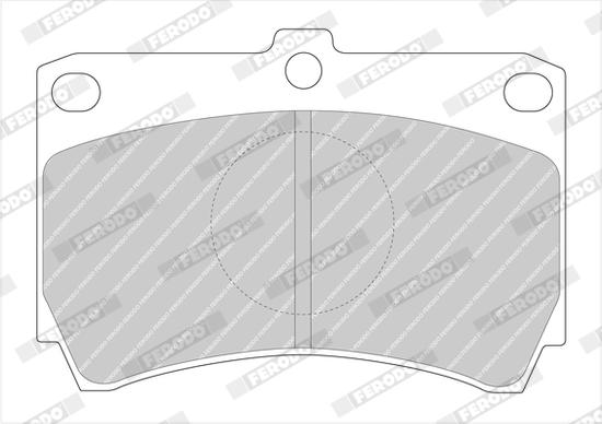 Ferodo FDB395 - Bremžu uzliku kompl., Disku bremzes www.autospares.lv