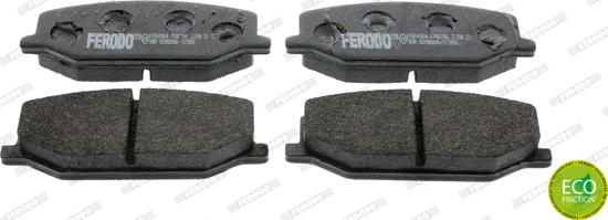 Ferodo FDB396 - Brake Pad Set, disc brake www.autospares.lv