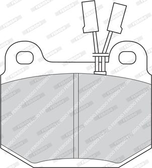 Ferodo FDB391 - Bremžu uzliku kompl., Disku bremzes www.autospares.lv