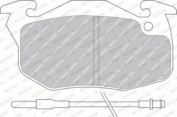 Ferodo FDB393F - Brake Pad Set, disc brake www.autospares.lv