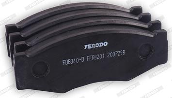 Ferodo FDB340-D - Bremžu uzliku kompl., Disku bremzes www.autospares.lv