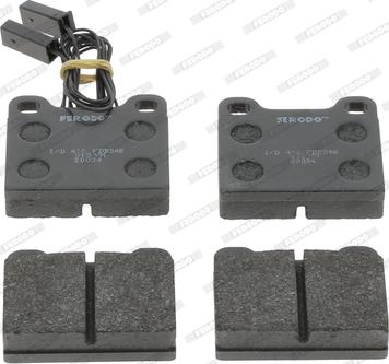 Ferodo FDB348 - Brake Pad Set, disc brake www.autospares.lv