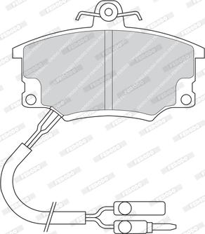 Ferodo FDB350 - Тормозные колодки, дисковые, комплект www.autospares.lv