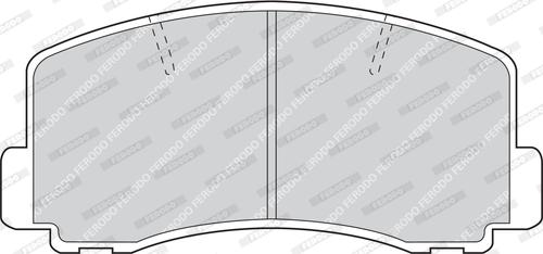 Ferodo FDB319 - Brake Pad Set, disc brake www.autospares.lv