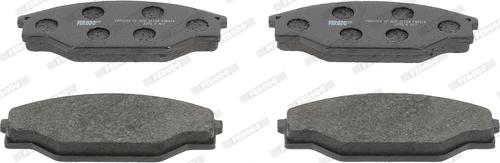 Ferodo FDB318 - Brake Pad Set, disc brake www.autospares.lv